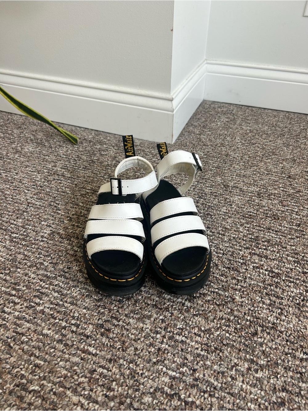 Dr. Martens Kids White Strappy Fisherman Sandals